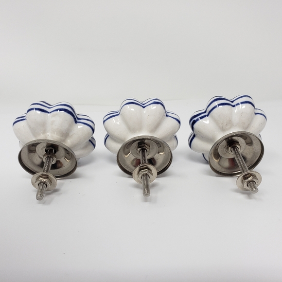 Other Porcelain Ceramic Blue White Drawer Door Knobs Handle